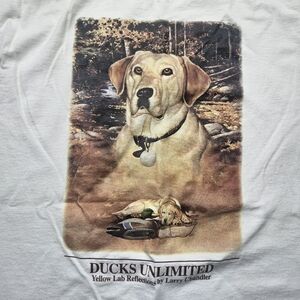 Ducks Unlimited Yellow Lab tshirt Medium Vintage Made in USA